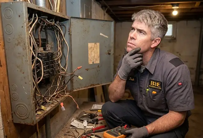 Builder’s Electric — electrical work by Builder’s Electric at an electrical project, Eugene, Oregon