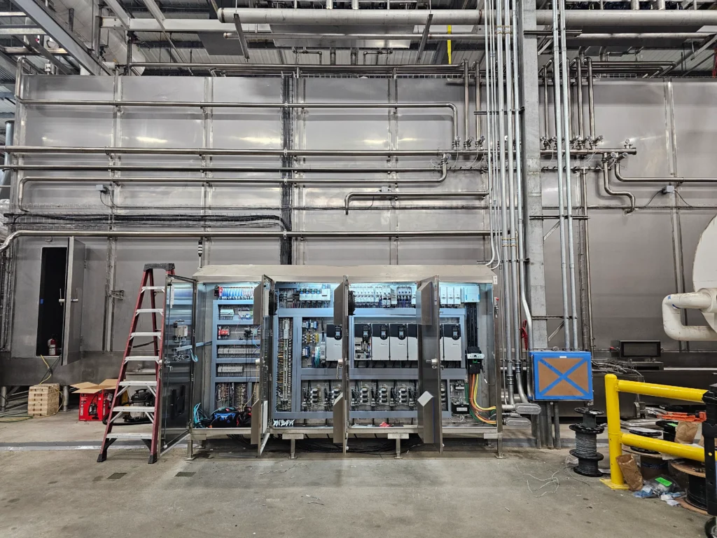 Builder’s Electric — irrigation power at Stahlbush Island Farms, near Corvallis, Oregon